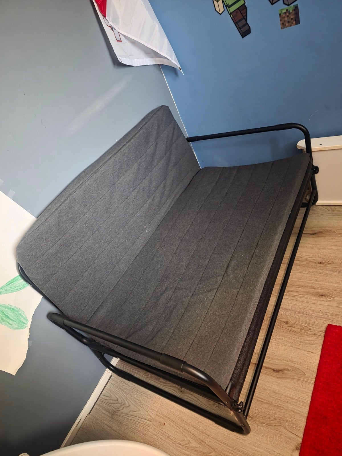 IKEA Fyresdal slaapbank/daybed, Ophalen, Zwart, Tweepersoons, 140 cm