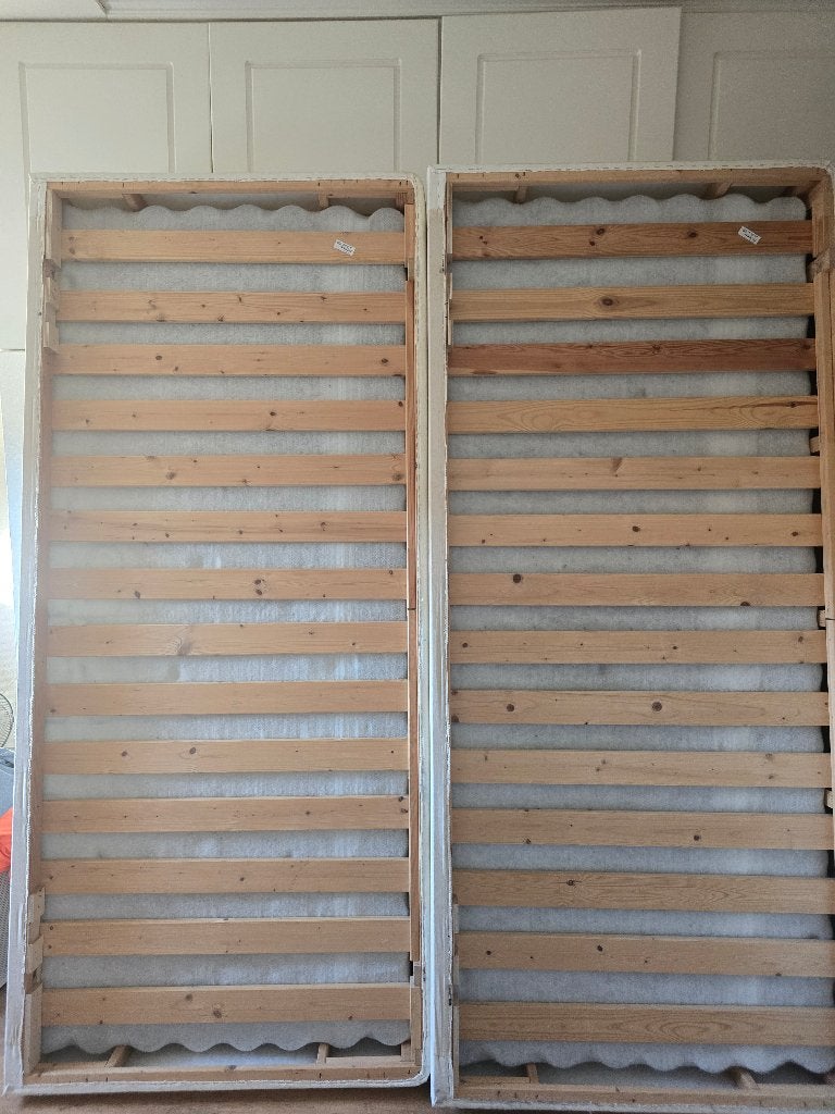 Boxspring bedden frame 200x200, Ophalen, Gebruikt, Tweepersoons, Overige maten