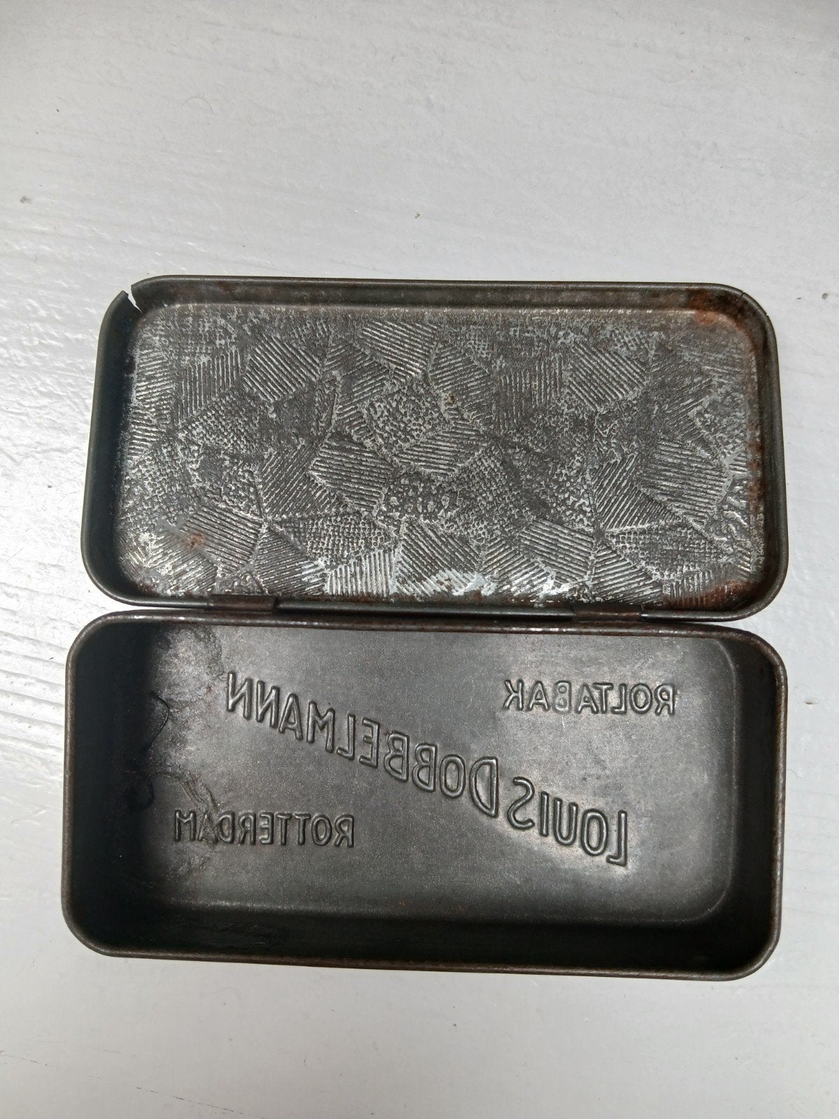 Antiek/oud Louis Dobbelmann Roltabak blikje Rotterdam, Ophalen of Verzenden