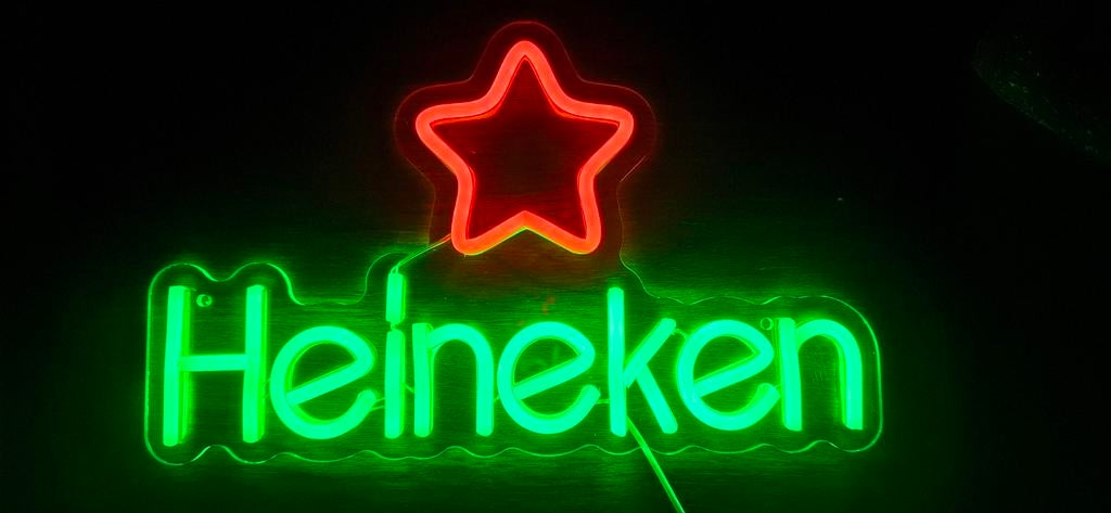 Heineken led neon verlichting, Ophalen of Verzenden, Nieuw