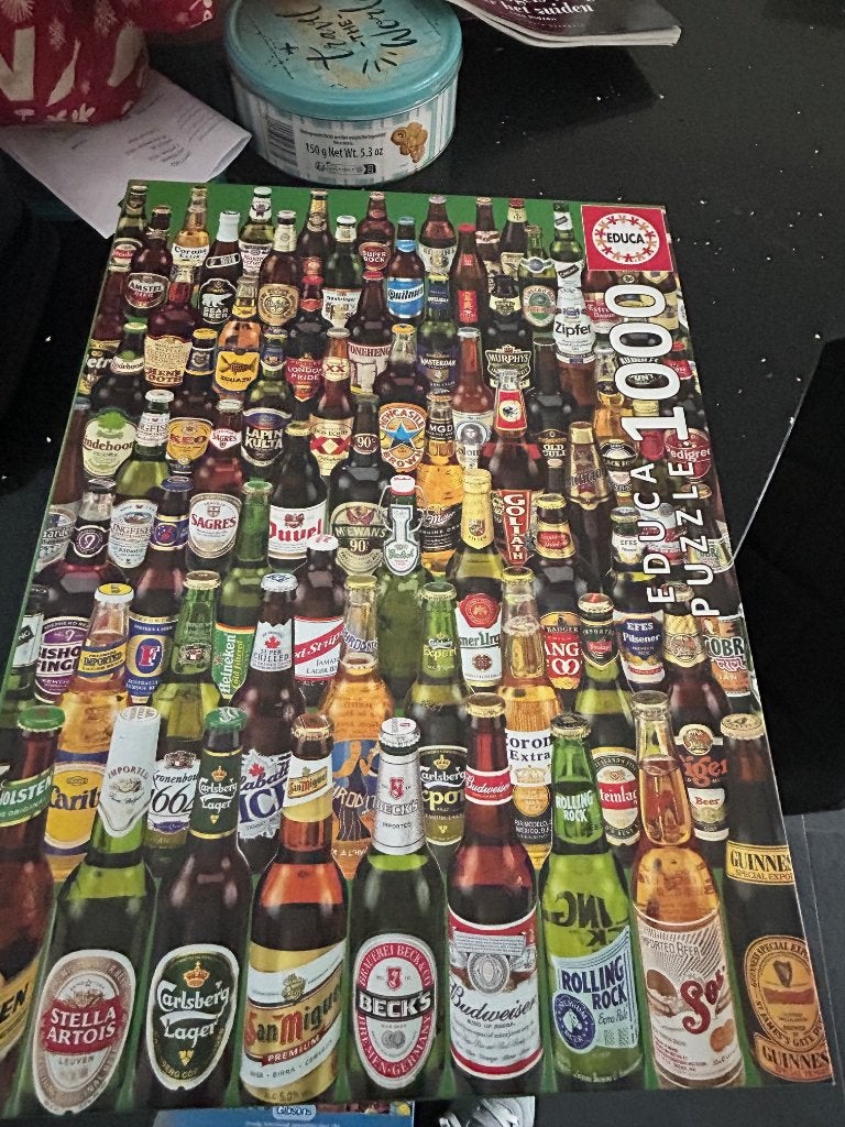 bier puzzel, Ophalen, 500 t/m 1500 stukjes, Gebruikt, Legpuzzel