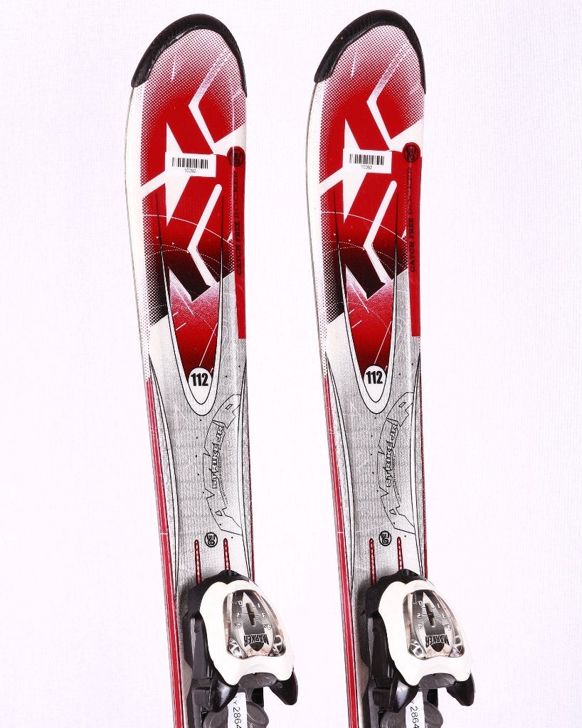 112 kinder ski's K2 STRIKE JR + Marker 4.5, Overige merken, Gebruikt, Verzenden, 100 tot 140 cm