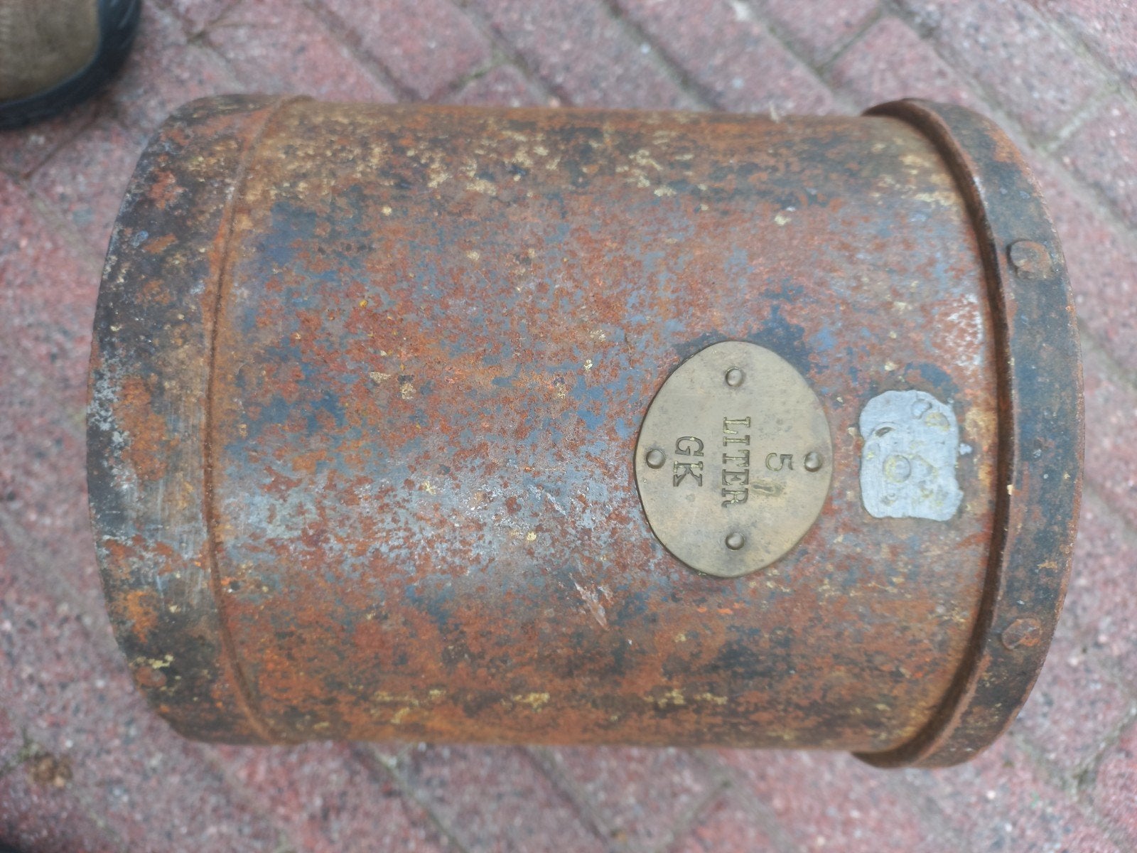 Antieke 5 Liter Maatbeker - Gietijzer, Antiek en Kunst, Ophalen of Verzenden