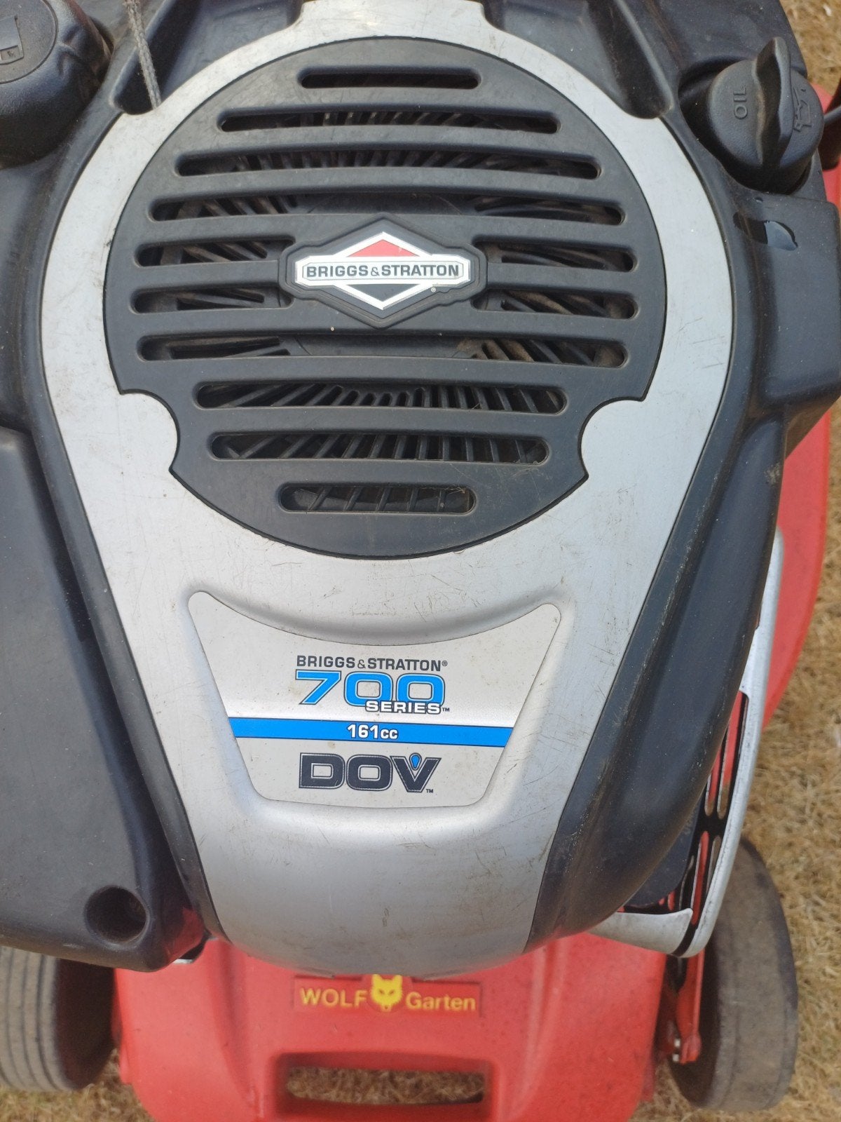 Wolf-Garten grasmaaier met Briggs & Stratton motor, Cirkelmaaier, Gebruikt, Ophalen of Verzenden, 40 t/m 49 cm