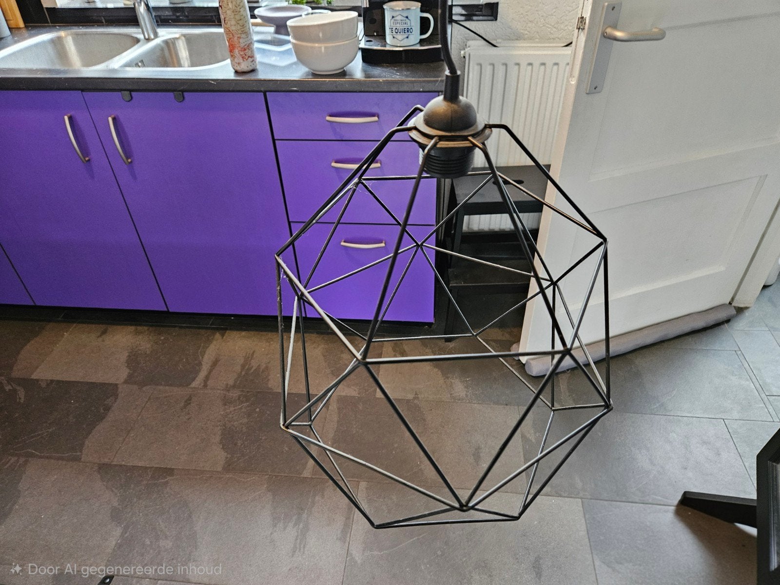 ikea hanglamp e27 draadstaal, Ophalen, Gebruikt, E27 (groot)