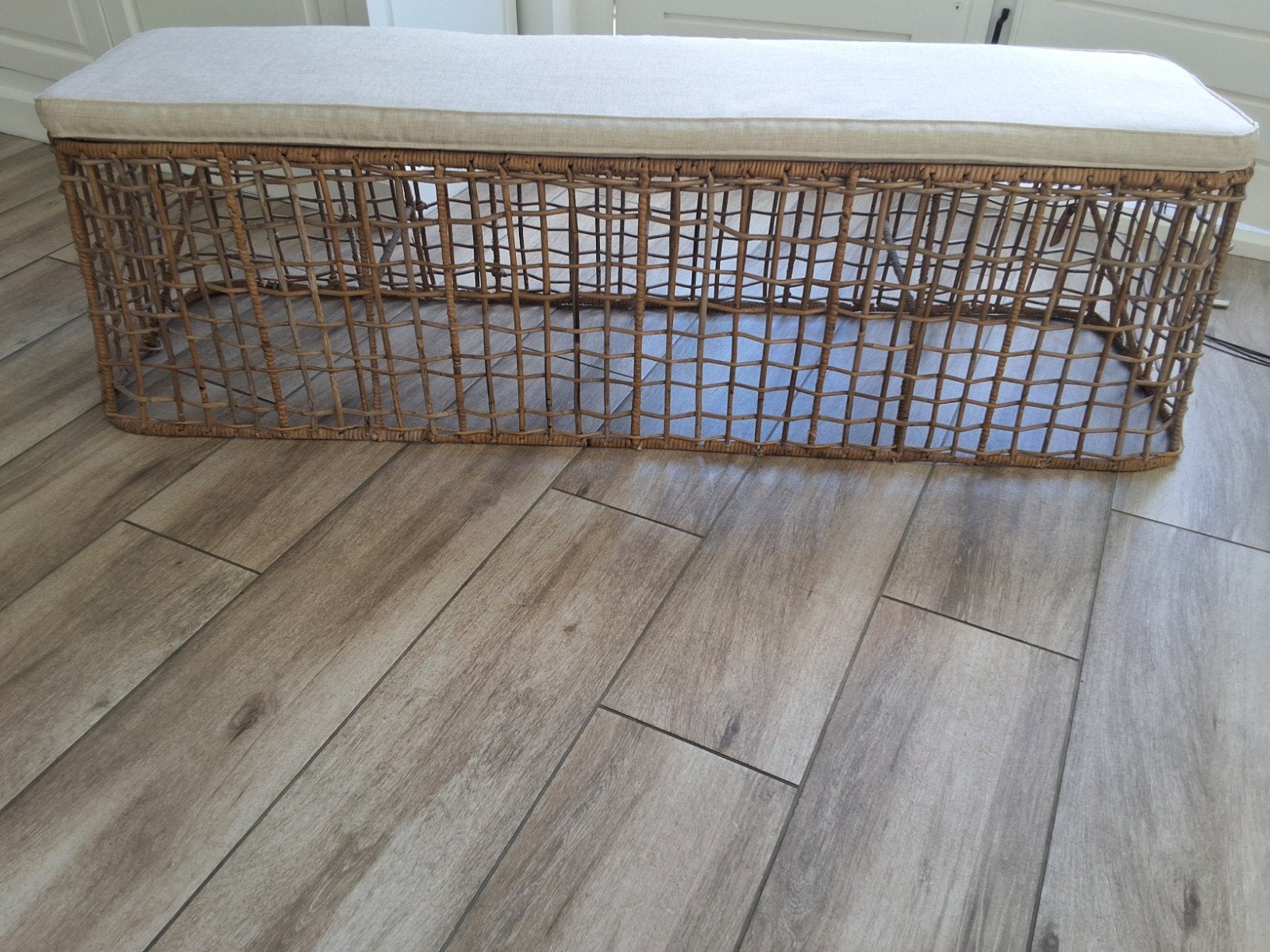 riviera maison hocker/poef, Ophalen of Verzenden, Zo goed als nieuw, Minder dan 50 cm