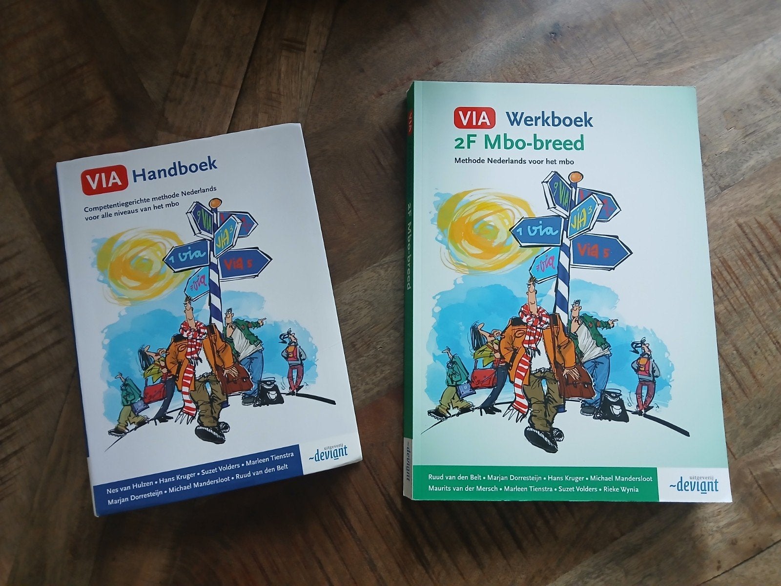 VIA Handboek & Werkboek 2F Mbo-breed Nederlandsq, Ophalen of Verzenden, Zo goed als nieuw, MBO, Nes van Hulzen, Hans Kruger, Suzet Volders, Marleen Tienstra