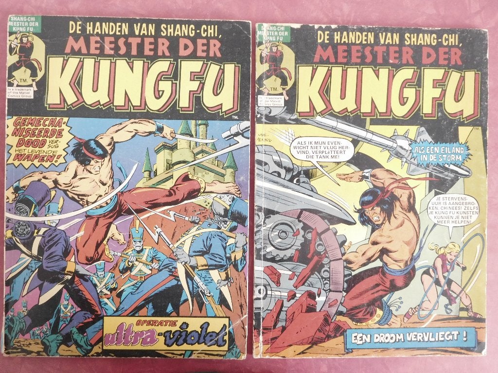 2 x De Handen Van Shang-Chi, Meester Der Kung Fu 1976, Boeken, Eén stripboek, Ophalen of Verzenden, Gelezen