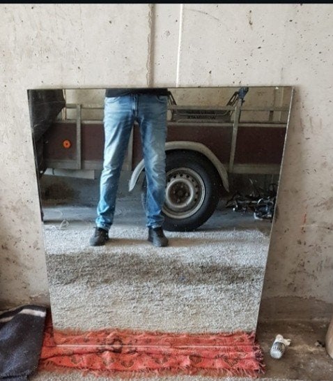 Spiegelramen., Ophalen, Gebruikt, 100 tot 150 cm, 75 tot 100 cm