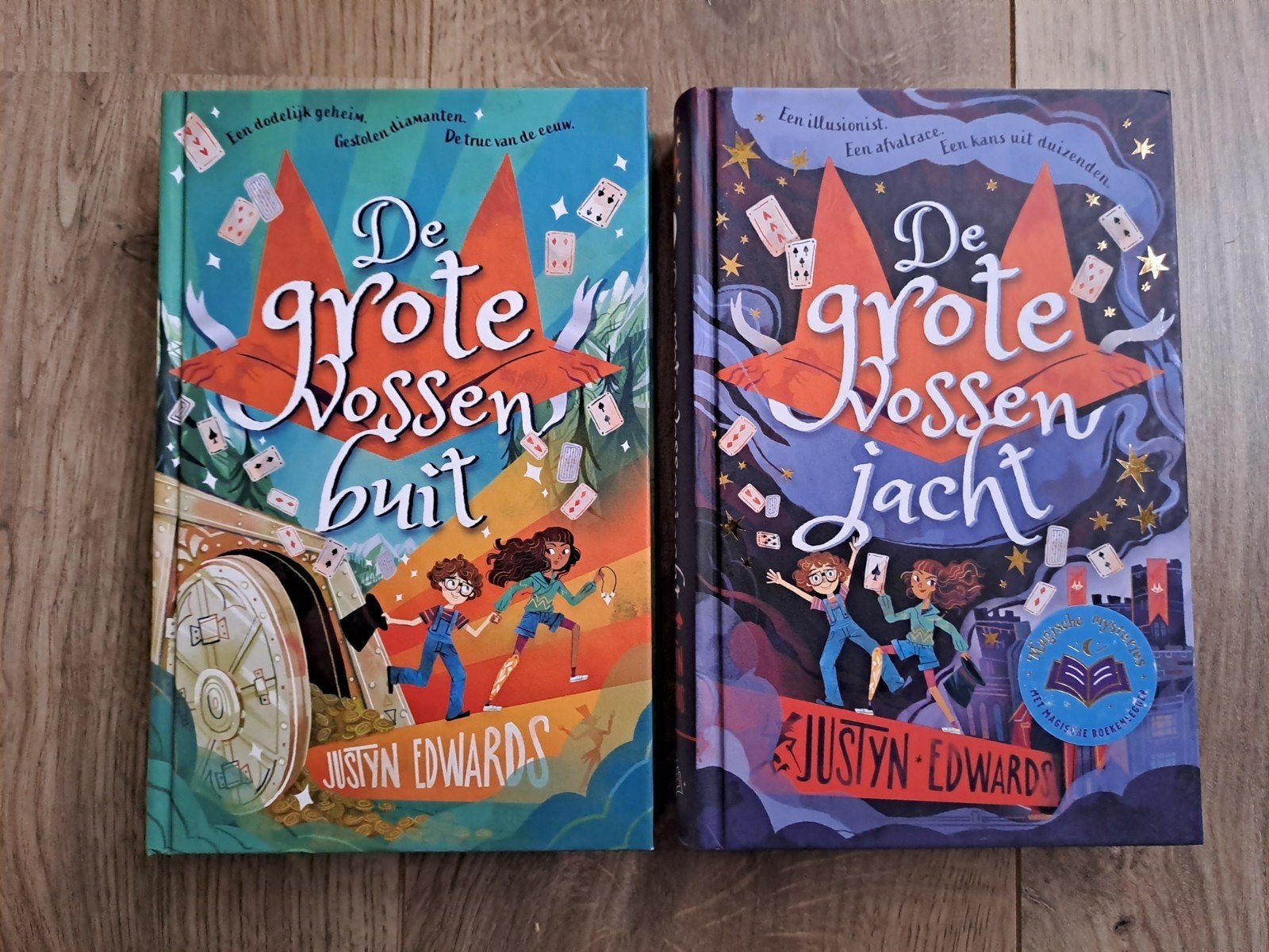 De Grote Vossenjacht & De Grote Vossenbuit - Justyn Edwards, Ophalen of Verzenden, Zo goed als nieuw, Justyn Edwards, Fictie
