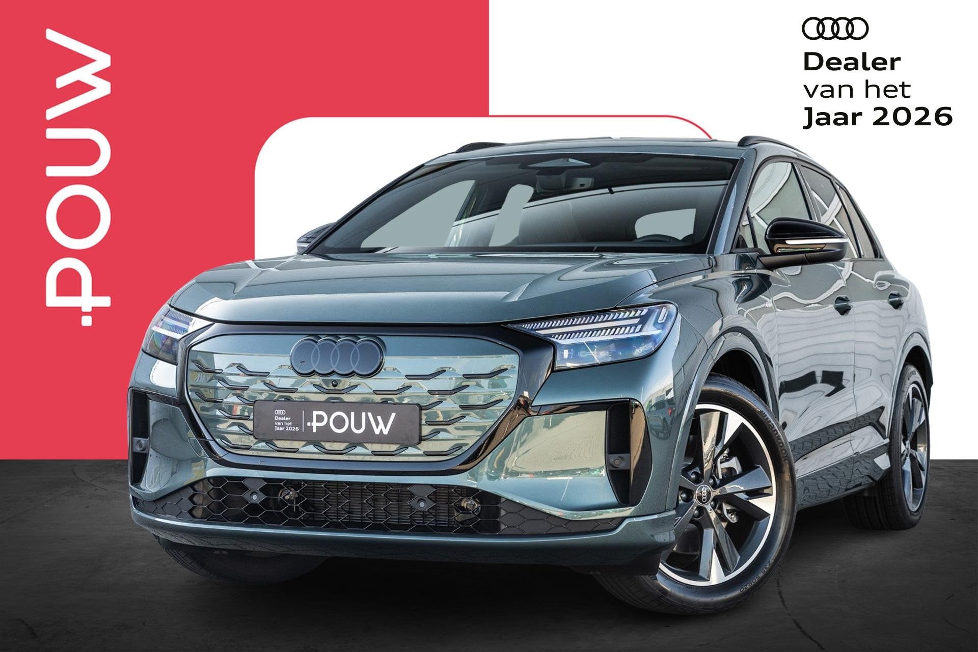 Audi Q4 e-tron 286pk S edition Performance 82 kWh | Panorama, Automaat, 12 maanden, Achterwielaandrijving, Zwart