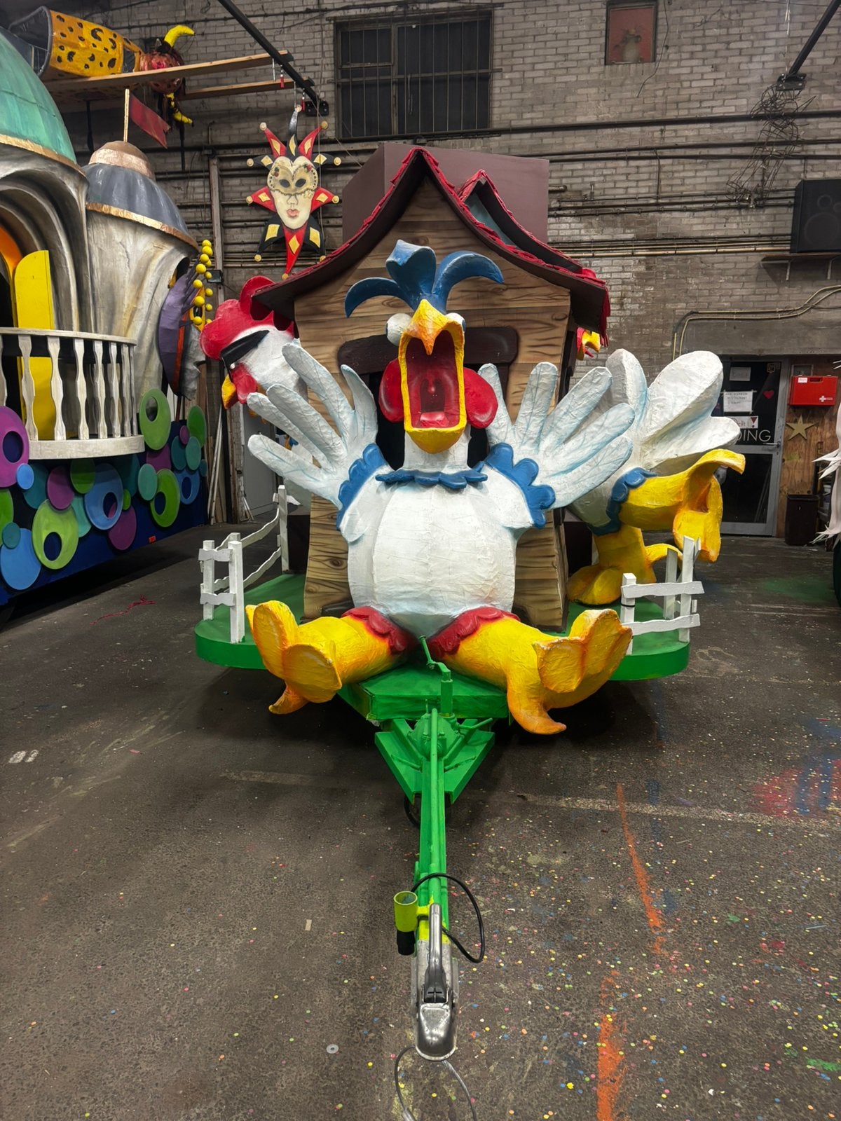 Carnavalswagen thema Kippen, Ophalen of Verzenden, Gebruikt, Overige typen, Carnaval