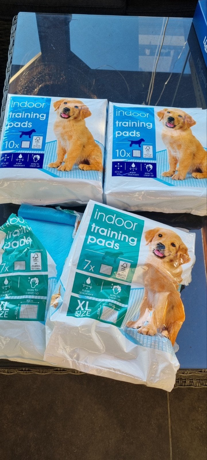 trainings matjes voor puppy's, Ophalen