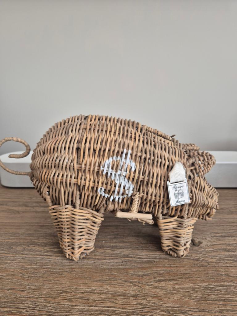 Riviera maison piggy money saver, Ophalen of Verzenden, Steen, Aardewerk of Keramiek, Dier
