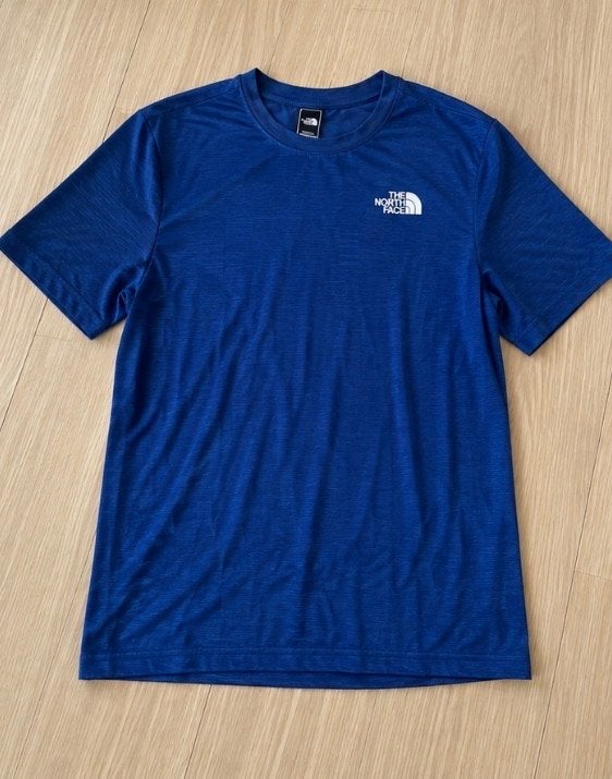 The North Face T-shirt - Comfortabel & Sportief Blauw, Ophalen of Verzenden, Zo goed als nieuw, Blauw, Korte mouw