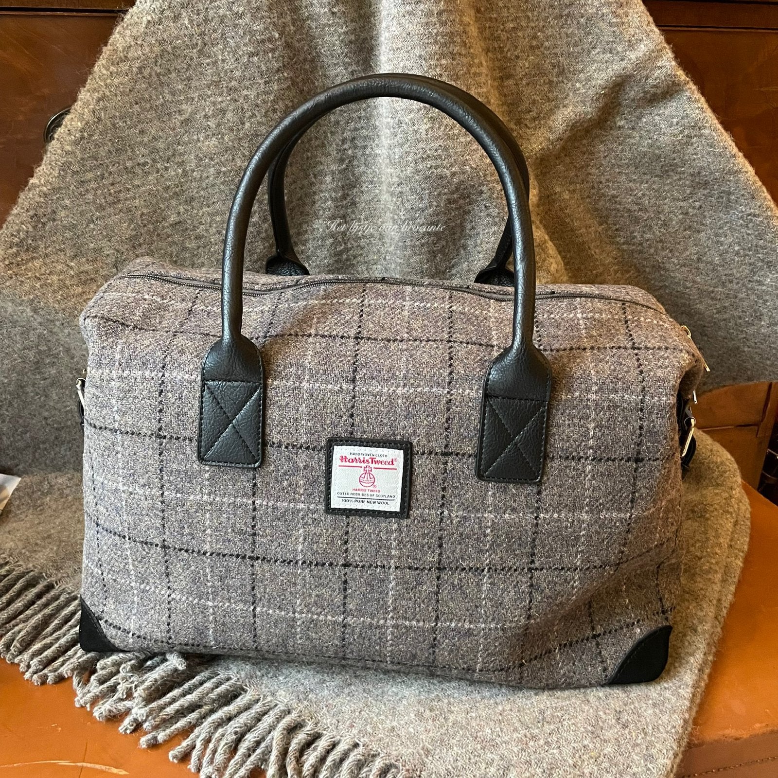 Schotse Harris Tweed Weekendtas Taransay, Westdijk 41 3241 GT Middelharnis, Overige kleuren, Info@lijstjevanbrocante.nl, Ophalen of Verzenden