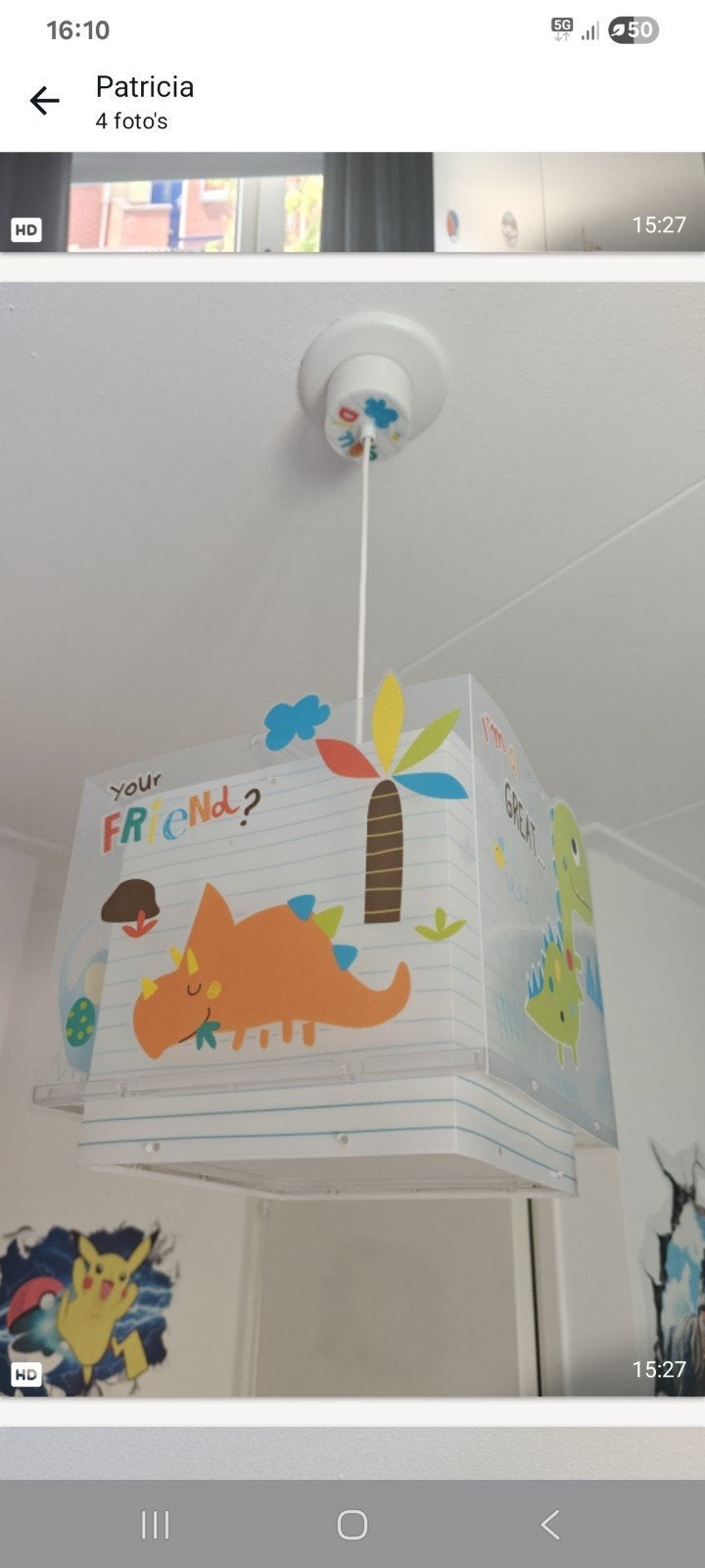 een leuke Dino lamp.p, Kinderen en Baby's, Ophalen, Zo goed als nieuw, Lamp
