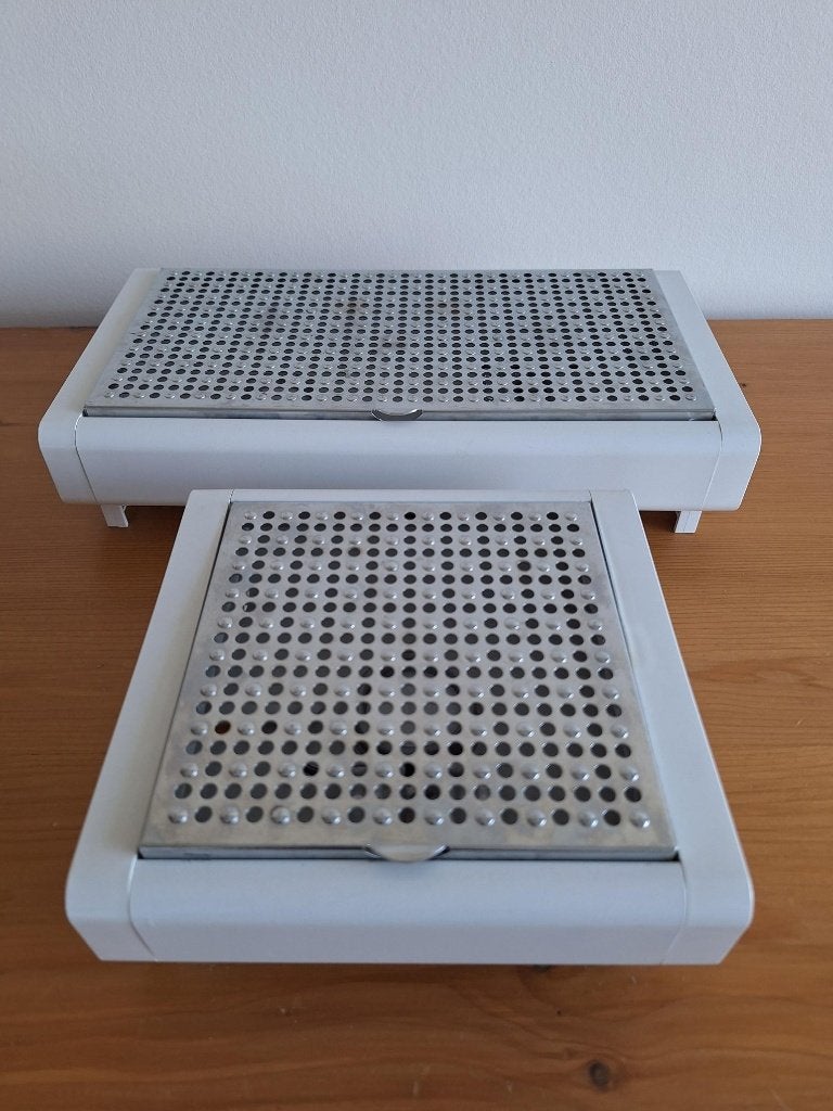 Brabantia warmhoud platen, rechauds, 2 stuks: 2-pit en 1-pit, Ophalen of Verzenden, Wit, Overige materialen, Brabantia