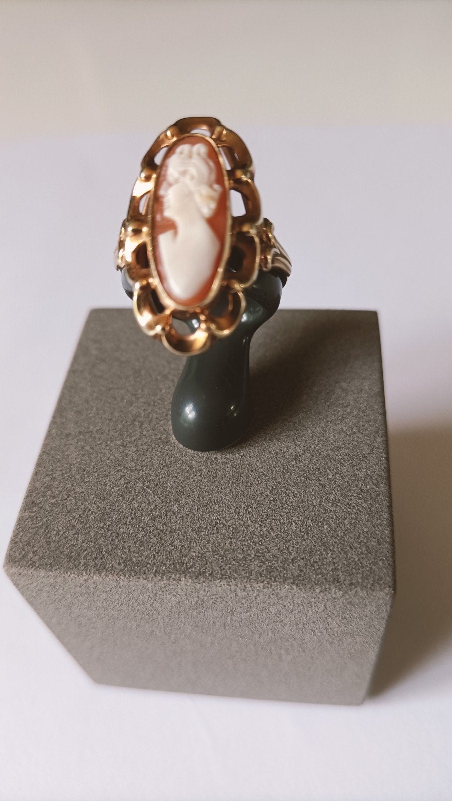 Forse gouden camee ring, 14 krt, Verzenden, Goud, Ring, Met edelsteen