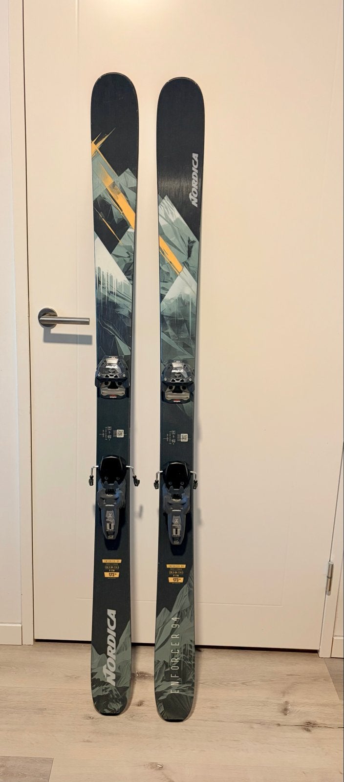 Nordica Enforcer 94 173cm + Marker Griffon X13, Ophalen, 160 tot 180 cm, Gebruikt, Nordica