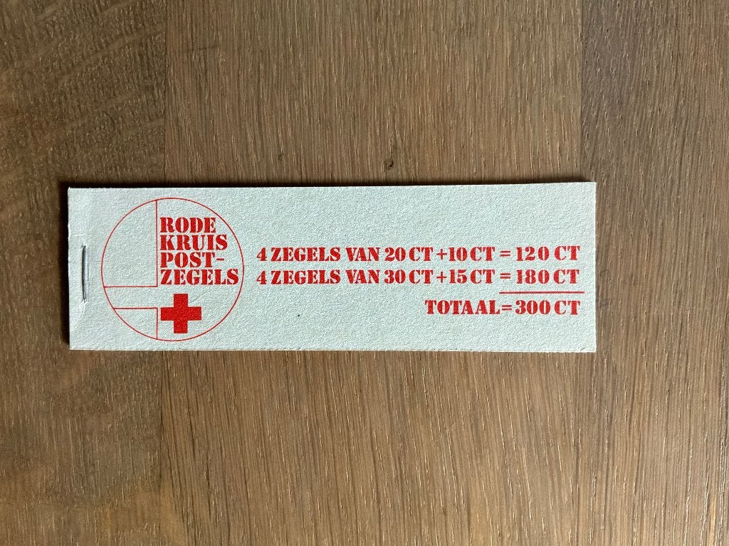 nederland boekje rode kruis postzegels 300 ct, Ophalen of Verzenden, Postfris