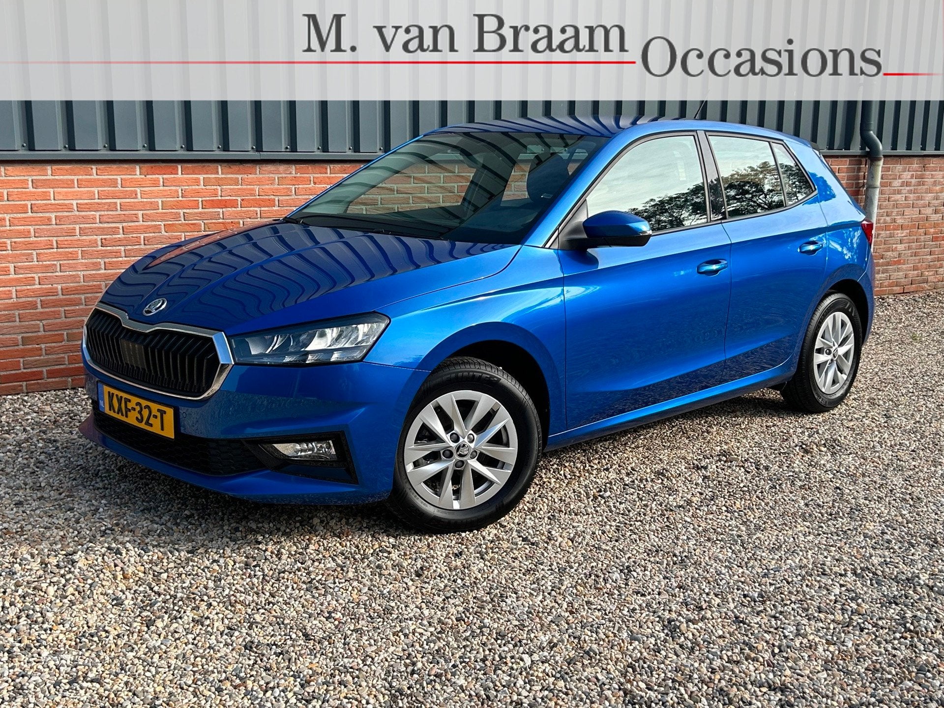 Skoda Fabia 1.0 TSI Business Edition Navigatie/ ACC /Pdc/Cam, Auto's, Automaat, Gebruikt, 1095 kg, Blauw