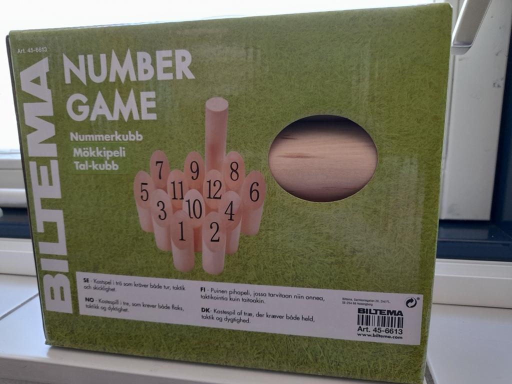 Biltema Number Game - Houten werpspel voor buiten, Nieuw, Biltema, Ophalen of Verzenden, Vijf spelers of meer
