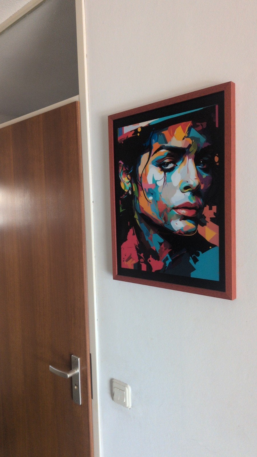 Michael Jackson Lijst - Houten Frame 37,5 x 50 cm, Minder dan 50 cm, Gebruikt, Ophalen of Verzenden, Foto of Poster