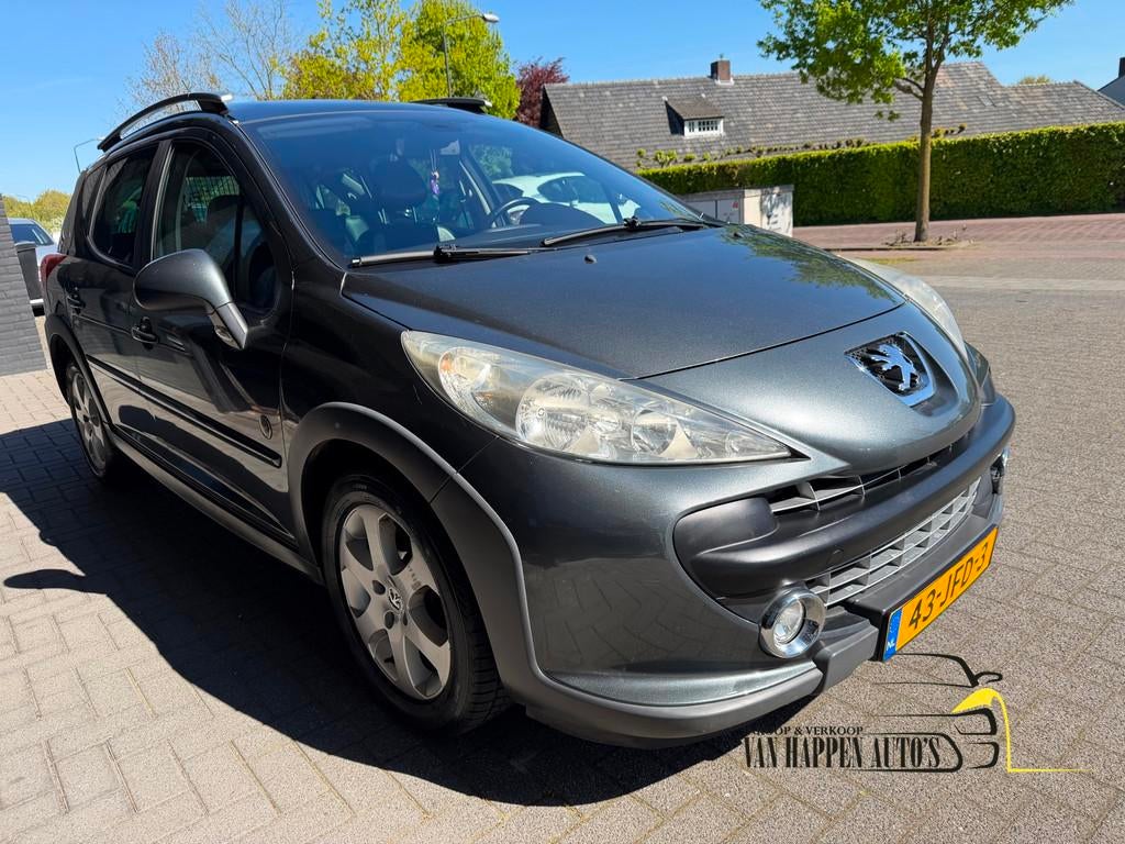 Peugeot 207 SW Outdoor 1.6 VTi XS / APK 4-2027, Metallic lak, Gebruikt, Zwart, 4 cilinders