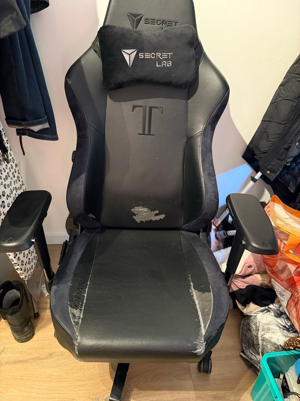 Secretlab Titan Gaming Stoel - Gebruikt, Goede Staat, Gebruikt, Zwart, Ophalen of Verzenden, Gaming bureaustoel