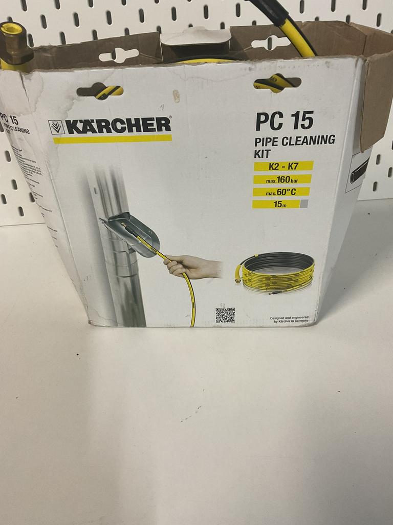Kärcher 15 meter rioolslang in doos 1x gebruikt, Tuin en Terras, Hogedrukreinigers, Ophalen, Zo goed als nieuw, Elektrisch
