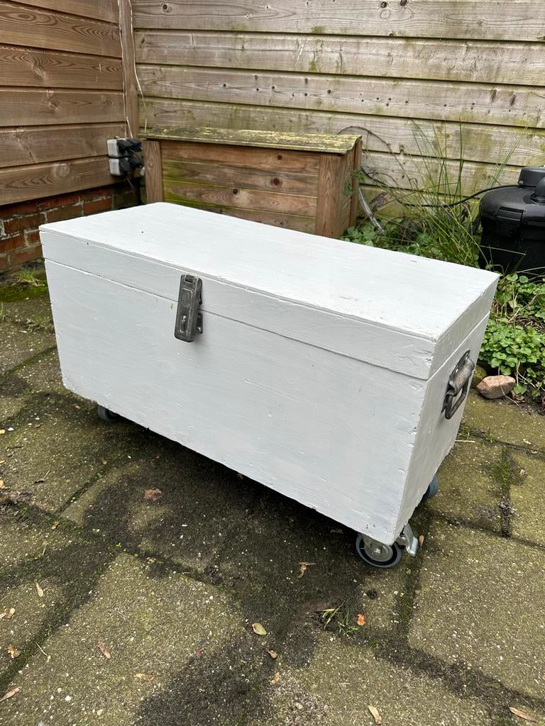 Stevige opbergkist / zitkist, Gebruikt, 50 tot 100 cm, Ophalen of Verzenden, Minder dan 50 cm