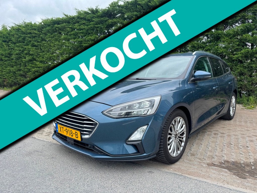 Ford Focus Wagon 1.5 EcoBlue Titanium Business, Gebruikt, Euro 6, 4 cilinders, Blauw