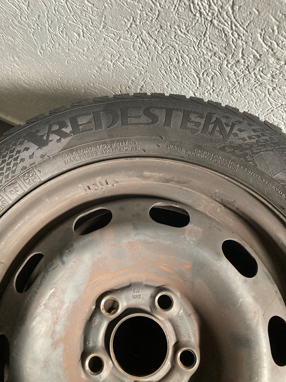 Vredestein Quatrac 5 All Season banden op stalen velgen, Auto diversen, Auto-accessoires, Ophalen, Gebruikt