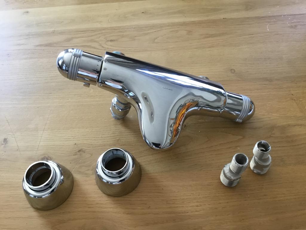 Grohe badthermostaat Sentosa chrome gebruikt, Ophalen of Verzenden, Gebruikt, Chroom, Kraan