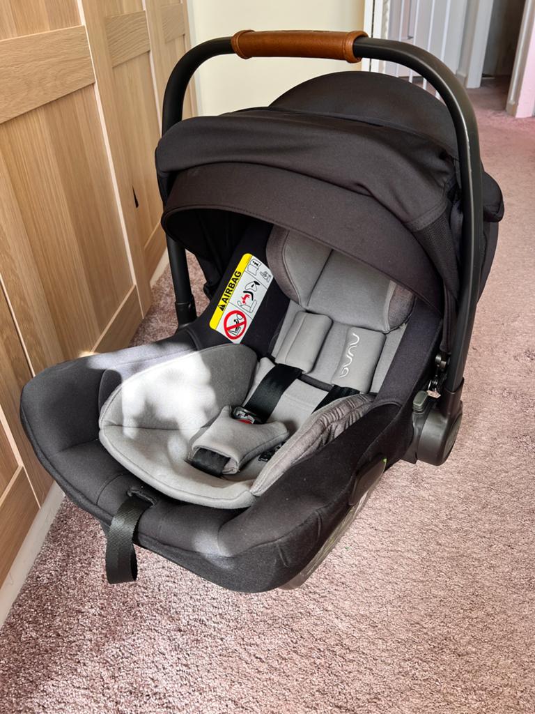 Nuna pipa next autostoel, Autogordel of Isofix, Zo goed als nieuw, 0 t/m 13 kg, Verstelbare rugleuning