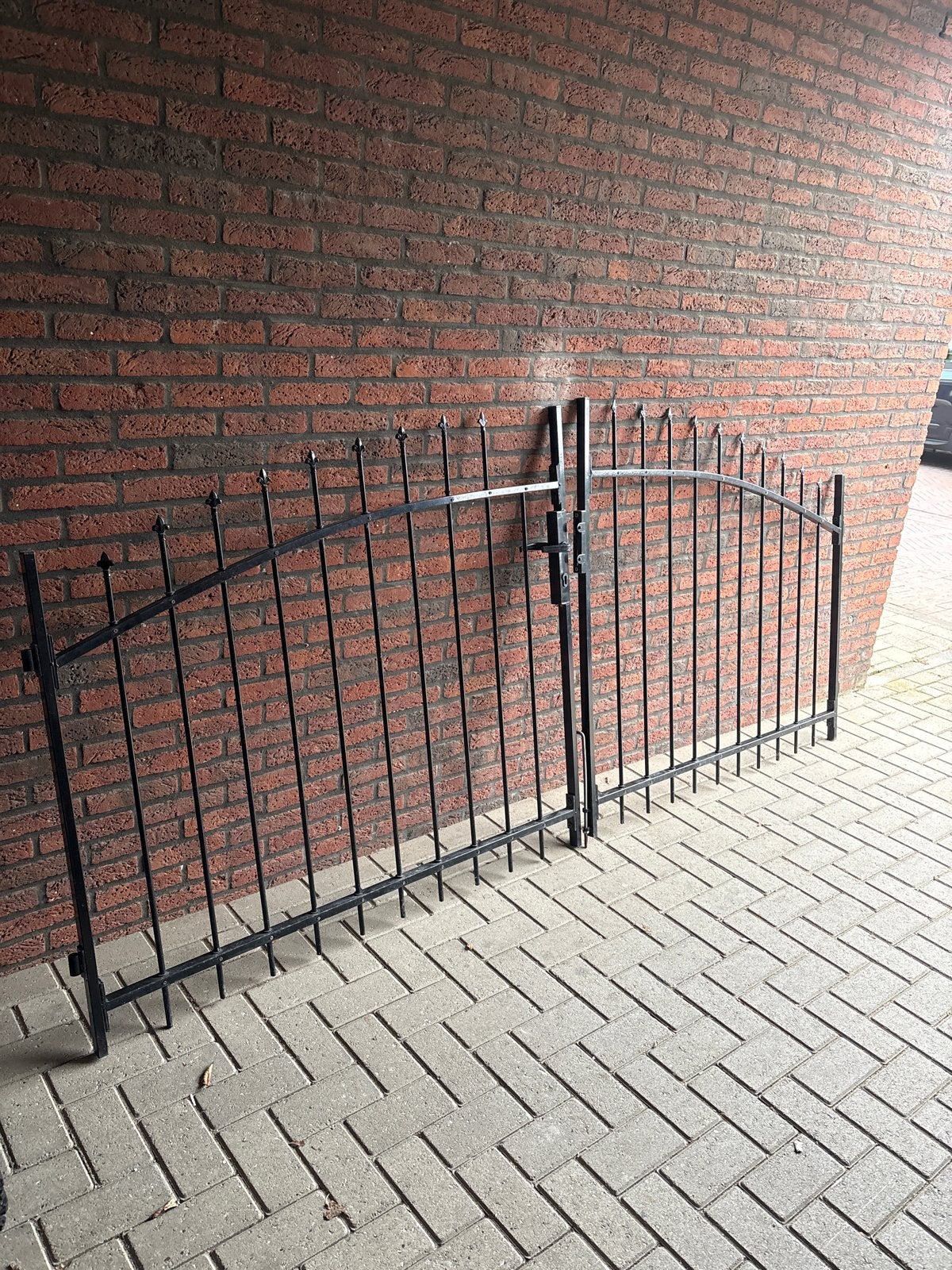 Sierhekwerk met poort - Zwart ijzeren hek, Ophalen, Met poort, Gebruikt, Sierhekwerk