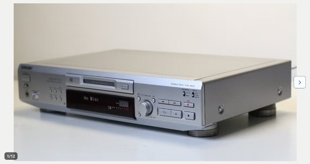 Sony Minidisc MDS-JE530., Ophalen, Minidisc-recorder