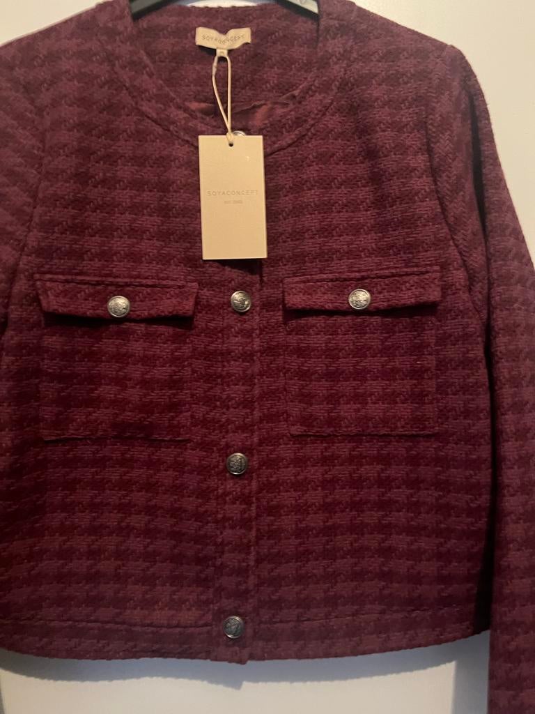 SoyaConcept jasje bordeauxrood, Ophalen of Verzenden, Nieuw, Maat 46/48 (XL) of groter, Rood