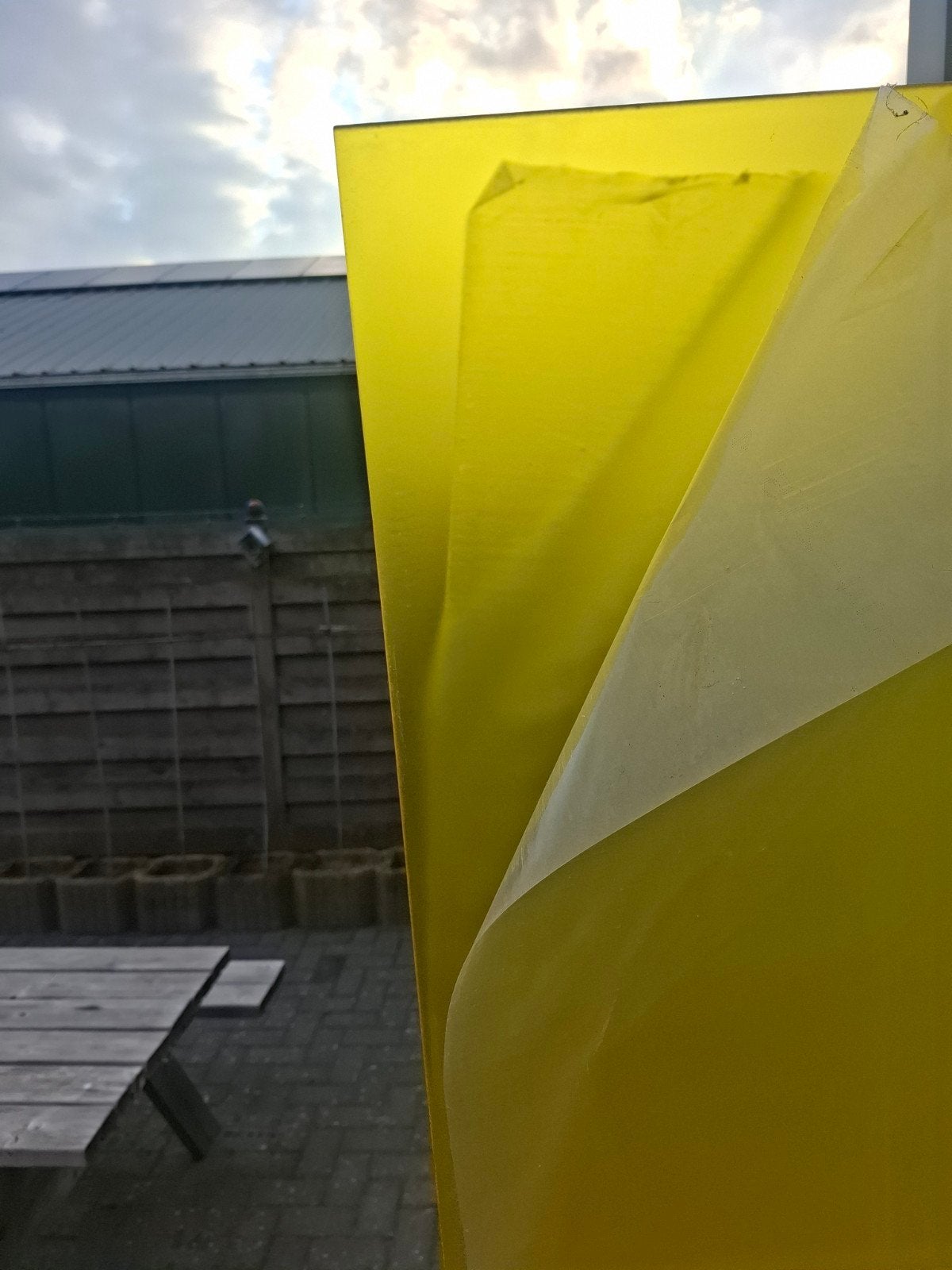 plexiglas geel mat, Ophalen, Nieuw