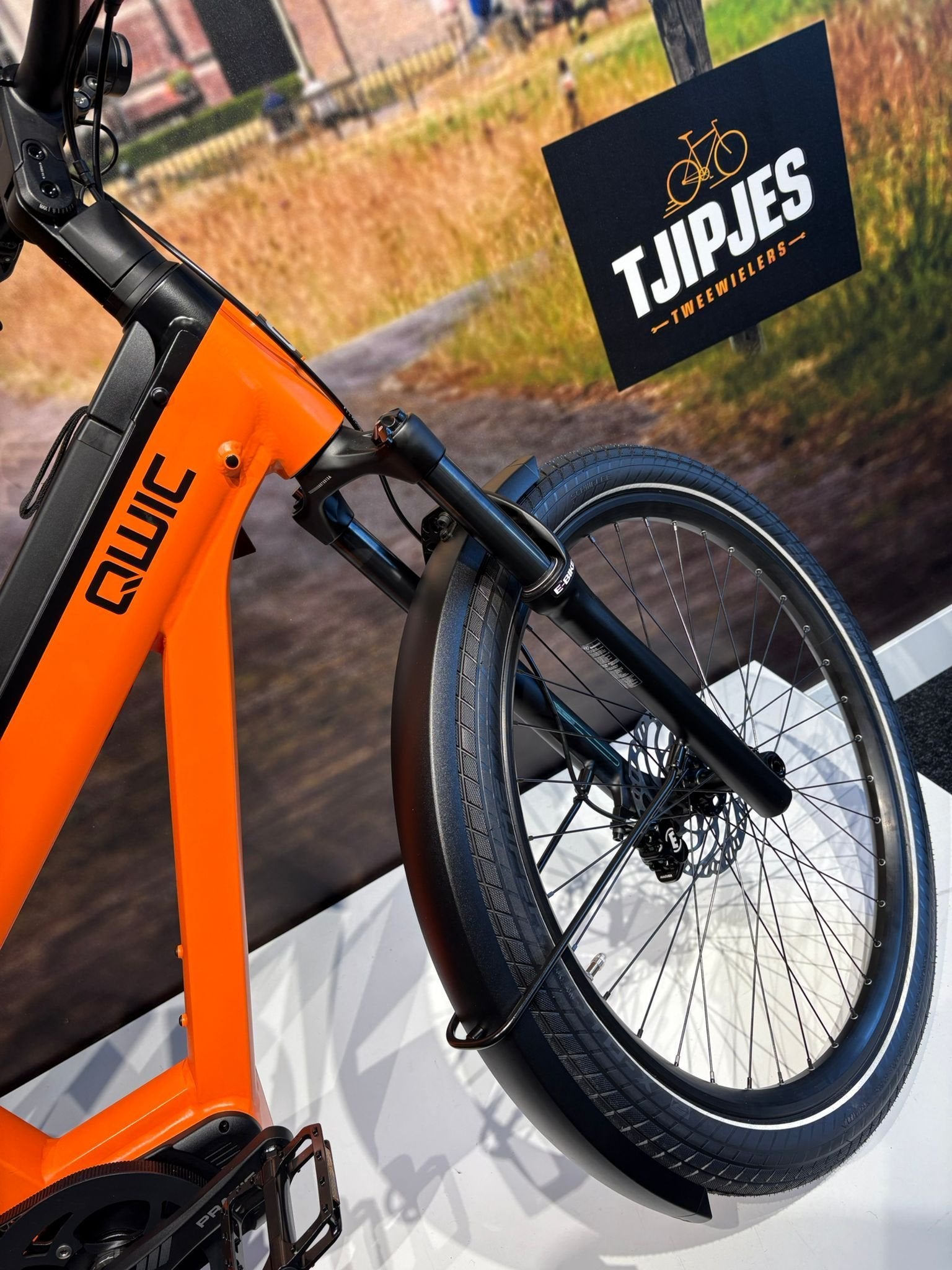 QWIC Atlas elektrische fiets | heren | Oranje | M/L/XL, -, -, Nieuw, -