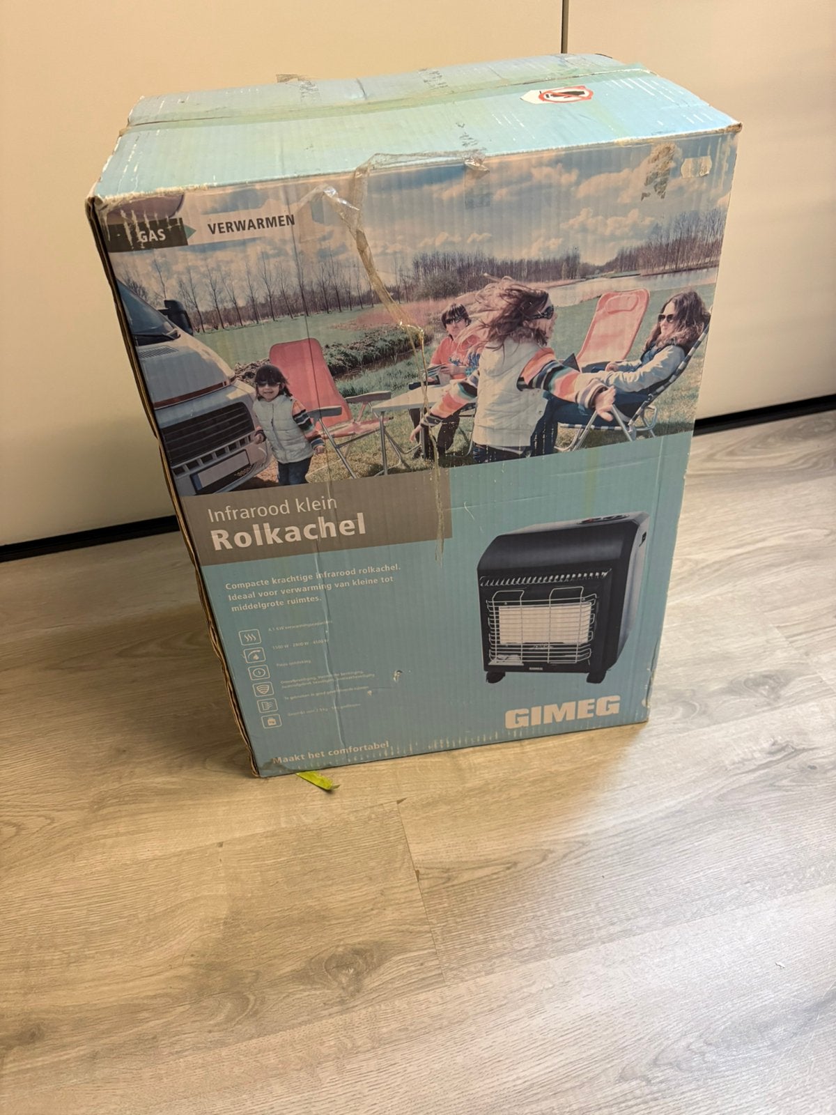 Gimeg infrarood rolkachel – 4,1 kW, Ophalen of Verzenden, Zo goed als nieuw