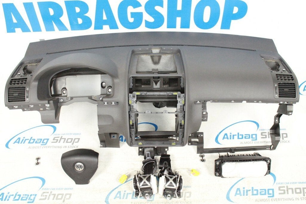 Airbag set - Dashboard zwart Volkswagen Touran (2003-2008), Gebruikt, Ophalen of Verzenden