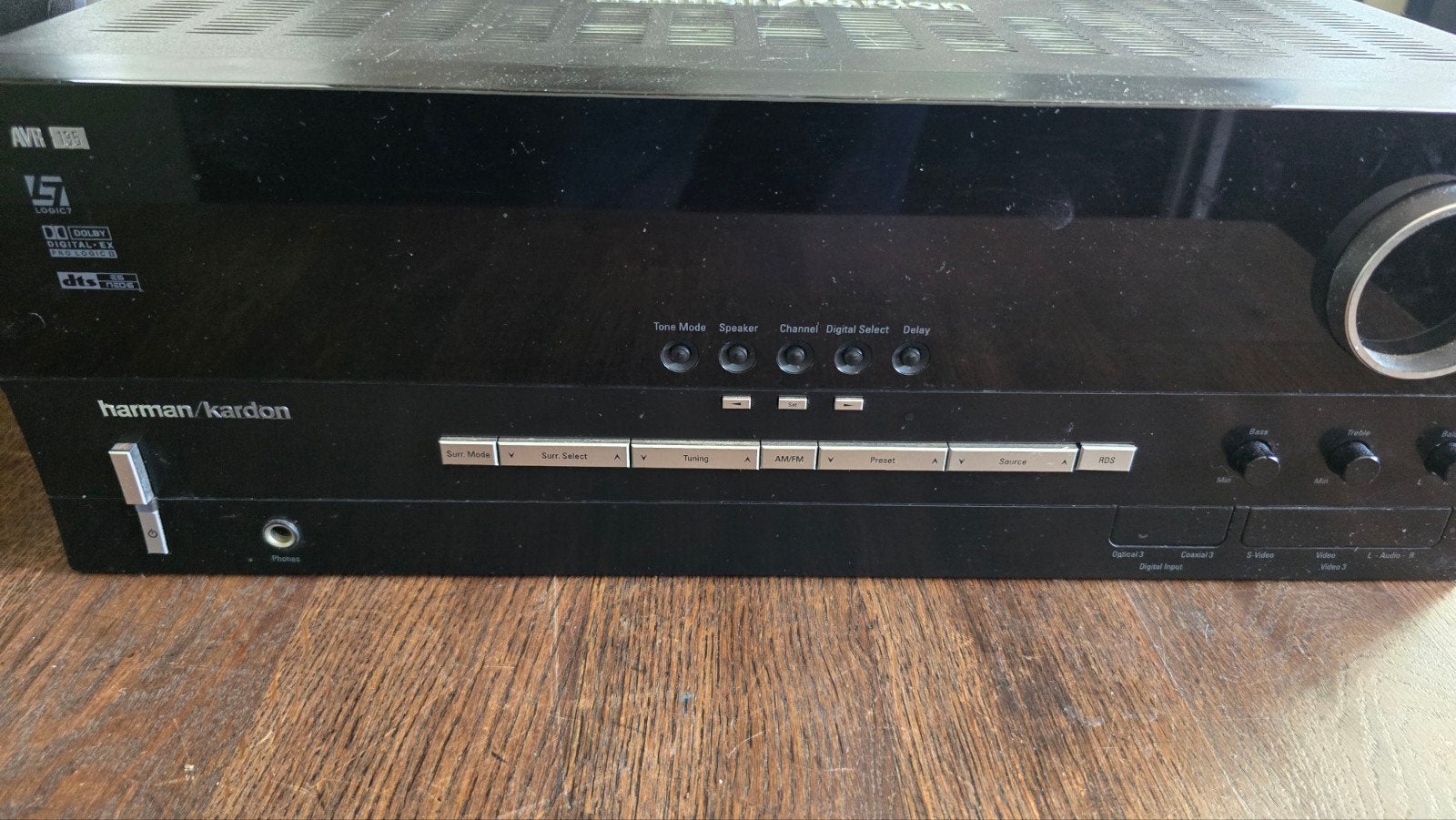 JBL SUB200/230 Subwoofer en Harman Kardon AVR 155 Receiver, Gebruikt, Ophalen of Verzenden, Geschikt voor surround/home cinema
