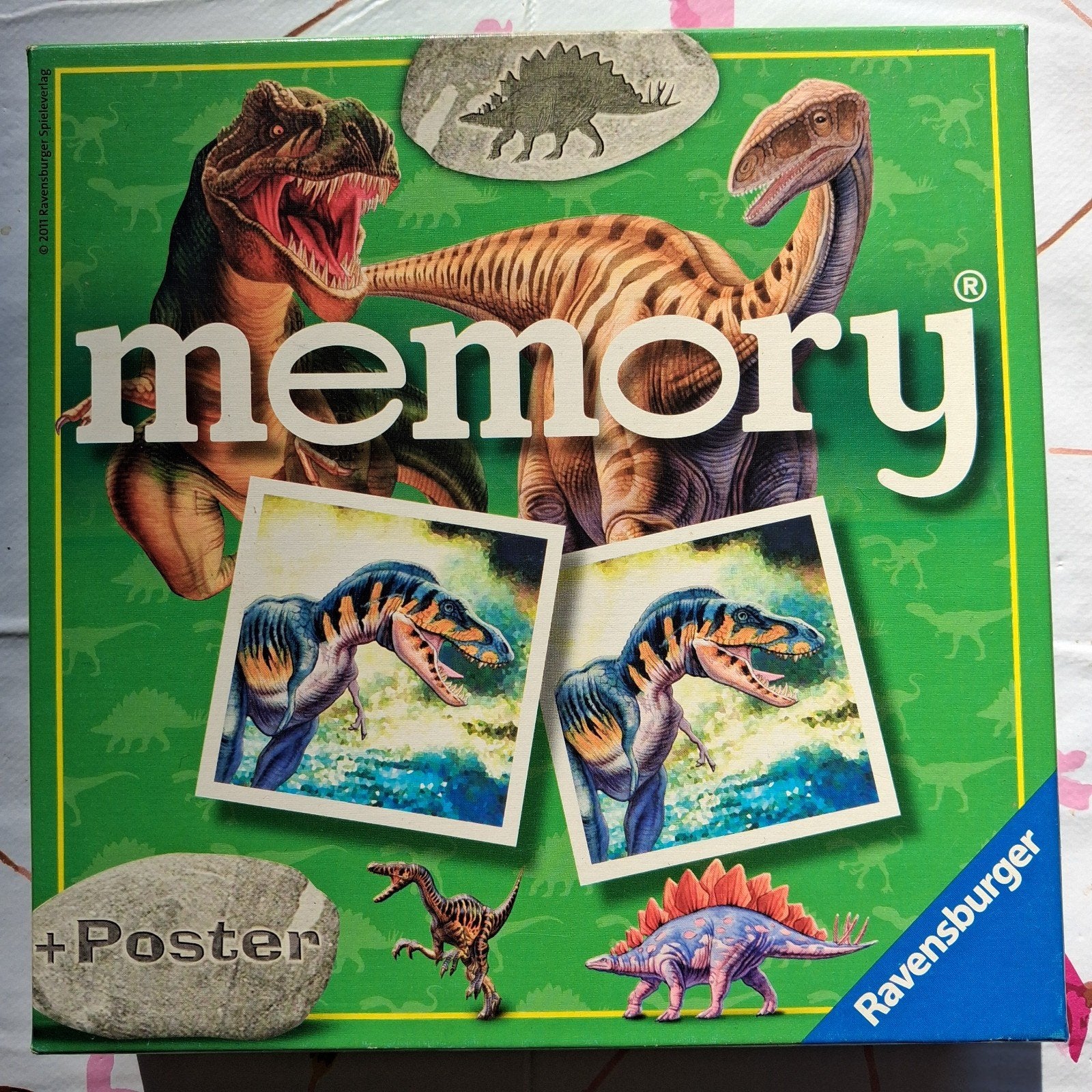 Ravensburger - Dino memory, Een of twee spelers, Ophalen of Verzenden, Zo goed als nieuw, Ravensburger