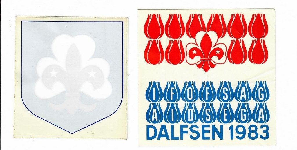 2 VVS stickers, Verzenden, Zo goed als nieuw, Embleem, Speld of Insigne
