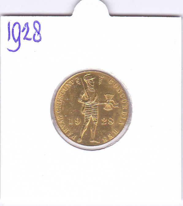 Heel mooie gouden dukaat 1928 voor 465 euro, Postzegels en Munten, Koningin Wilhelmina, Losse munt, Goud, Overige waardes