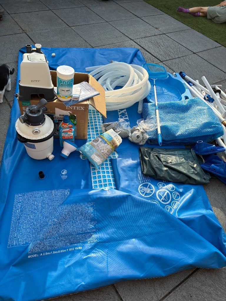 Zandfilterpomp Intex, Tuin en Terras, Zwembad-toebehoren, Ophalen, Zo goed als nieuw, Zwembadpomp