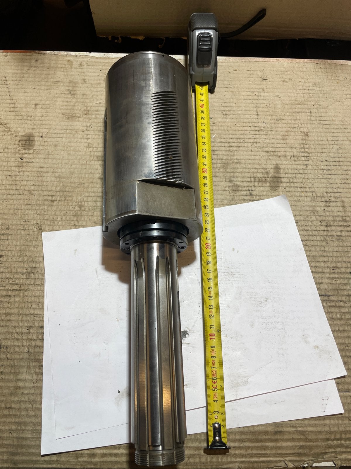 Freeskopspindel / vertikaal SK40 Deciel as 80 mm, Ophalen, Gebruikt, Elektrisch, Overige soorten