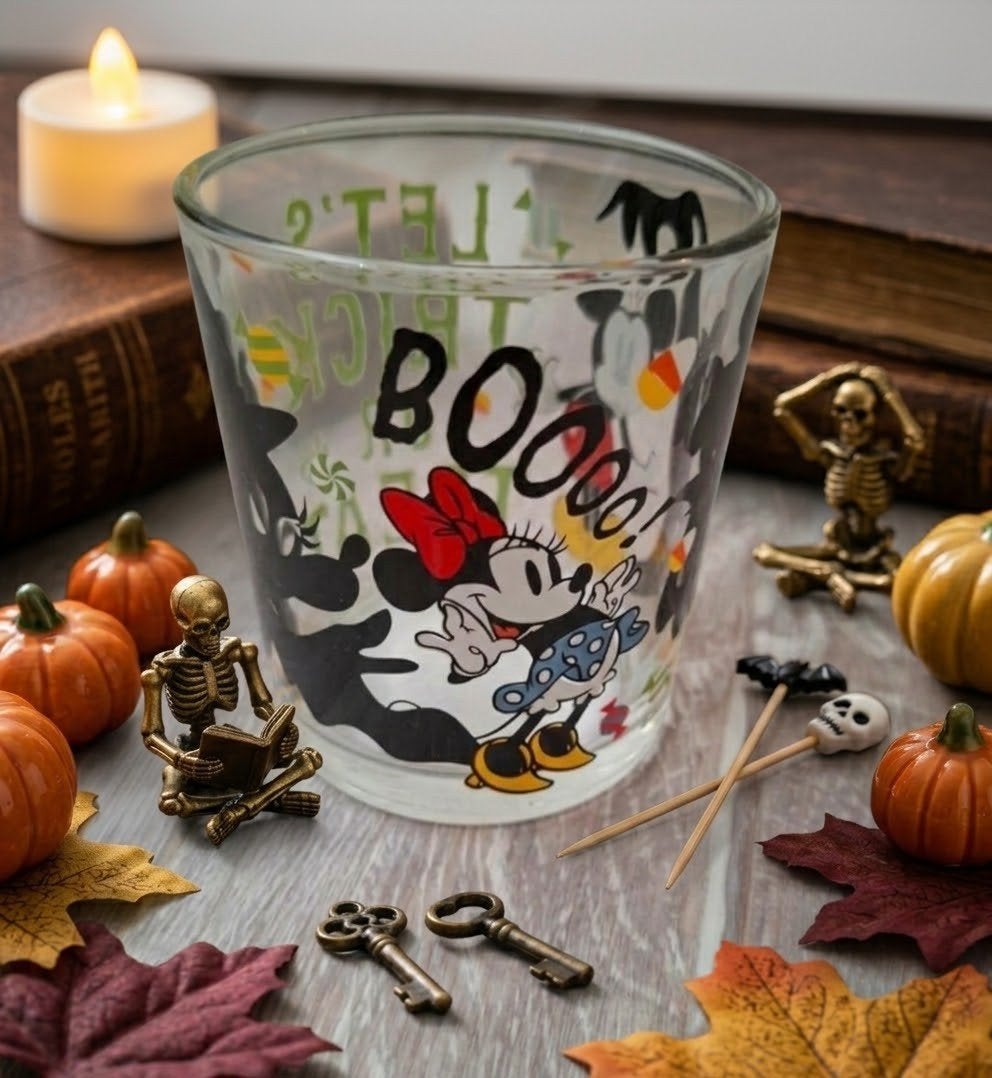 Disney Halloween Glas Mickey & Minnie - Nieuw, Verzamelen, Ophalen of Verzenden, Nieuw